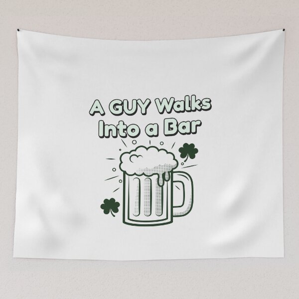 Item preview, A Guy Walks Into A Bar designed and sold by AryabyDesign.