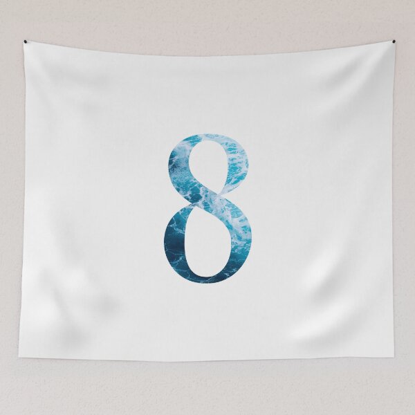 Item preview, Ocean Waves Number 8 designed and sold by LiveAndGlow.