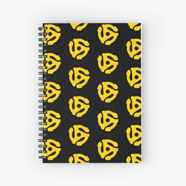 Item preview, 45 Record Adapter Yellow on Black - Vinyl Lovers designed and sold by OddPop.