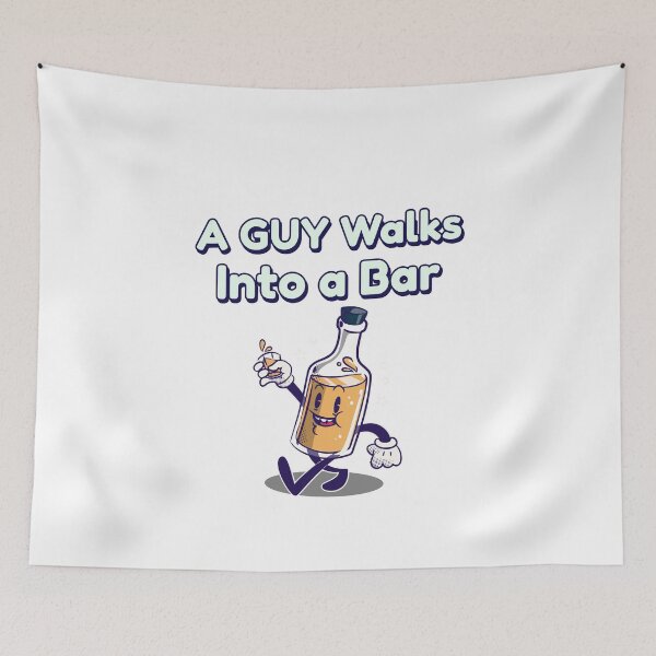 Item preview, A Guy Walks Into A Bar designed and sold by AryabyDesign.