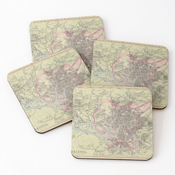 Item preview, Old Bristol UK Map (1872) Vintage Southwest England City Atlas designed and sold by BravuraMedia.