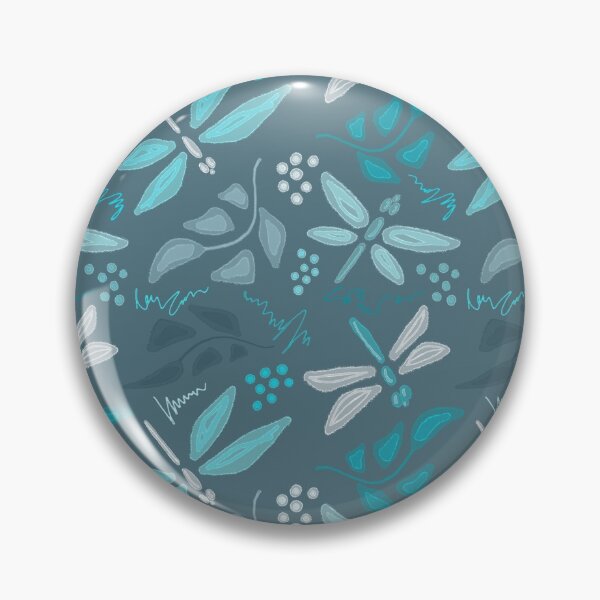 Item preview, Blue pattern, dragonflies and twigs. designed and sold by UVI-CA.