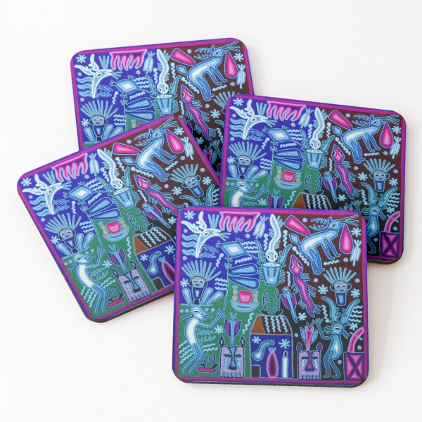 Item preview, Traditional textiles of the Huichol people designed and sold by Caracol-Spanish.