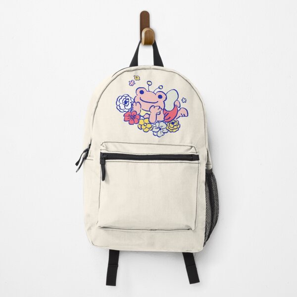 Item preview, I draw pink pickles the frog fairy happy in bed of flowers designed and sold by RansRoom.