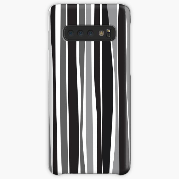 Retro Stripe Black/White/Grey Samsung Galaxy Snap Case