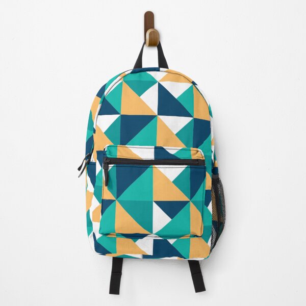 Item preview, Modern Triangles, in green, blue and yellow designed and sold by IngaDesign.