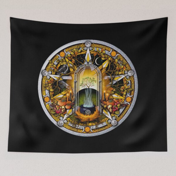 Item preview, Sabbat Pentacle for Samhain the Witches' New Year designed and sold by Naumaddic Arts.
