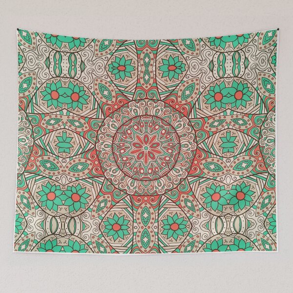 Item preview, Teal and Coral designed and sold by Susan Link.
