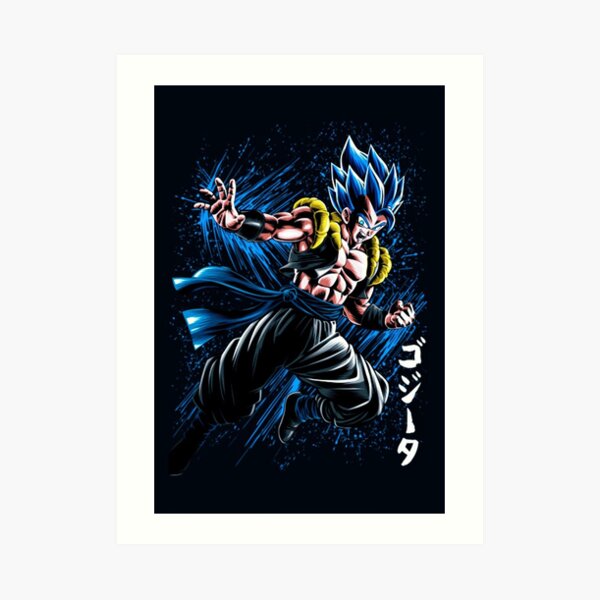 GOGETA BLUE Super Saiyan, an art print by PEA BEAN - INPRNT