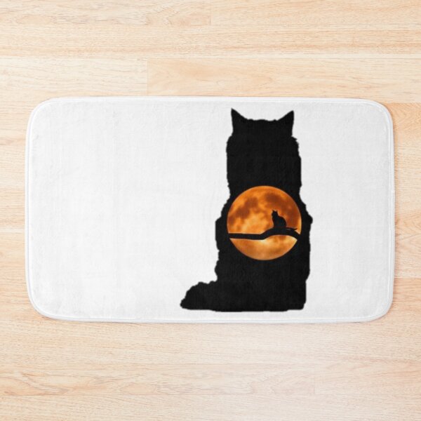 Item preview, Cat at night looking at the moon designed and sold by shop-course.