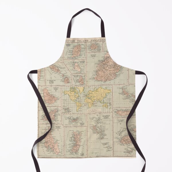 Item preview, Old British Colonies Map (1919) Vintage English Island Colonial Possessions Atlas designed and sold by BravuraMedia.