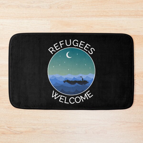 Item preview, Refugees Welcome Boat Sea Rescue Peace Justice  designed and sold by CreatDifference.