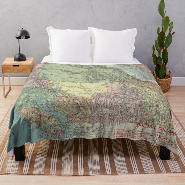 Item preview, Old British Columbia Canada Map (1903) Vintage Canadian Province Atlas designed and sold by BravuraMedia.