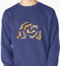 Sudadera cerrada geckos de gemelos en azul