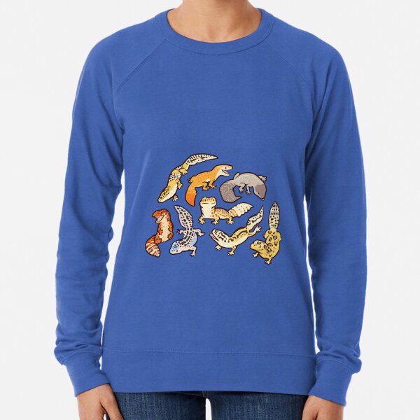 chub geckos in blue Lightweight Sweatshirt