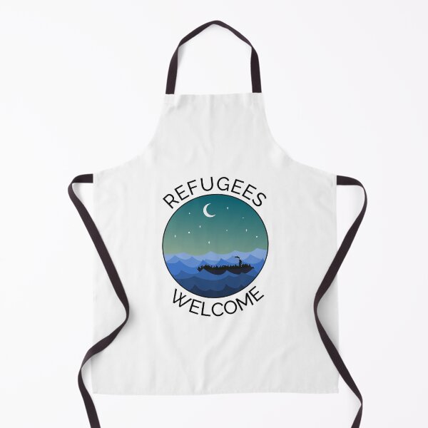Item preview, Refugees Welcome Boat Sea Rescue Justice Peace designed and sold by CreatDifference.