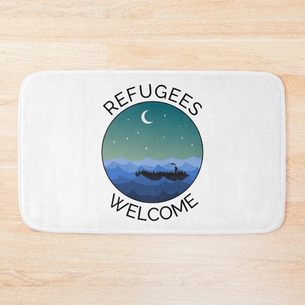 Item preview, Refugees Welcome Boat Sea Rescue Justice Peace   designed and sold by CreatDifference.