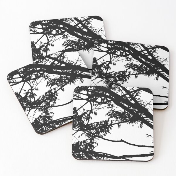 Item preview, Abstract Black & White Tree Silhouette in Spring designed and sold by SXW Designs.