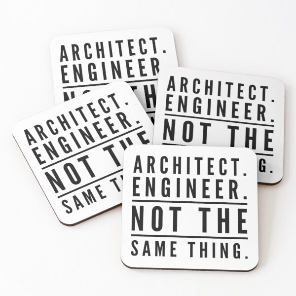 Item preview, Architect. Engineer. Not the same thing. - Architects vs Engineers  designed and sold by SLGA-Designs.