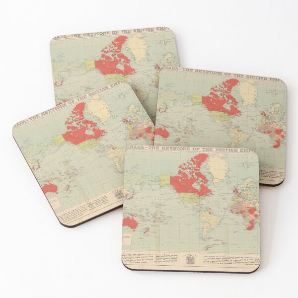 Item preview, Old British Empire World Map (1920) Vintage Colonial England Atlas designed and sold by BravuraMedia.