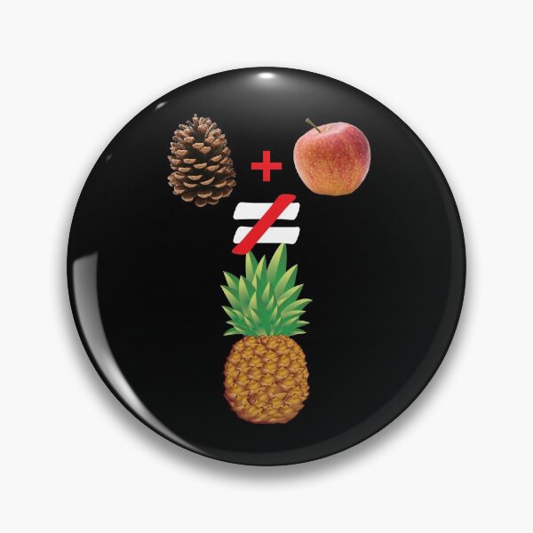 Item preview, Pine Cone Plus Apple Does Not Equal Pineapple - Fruit Summer  designed and sold by KeysTreasures.