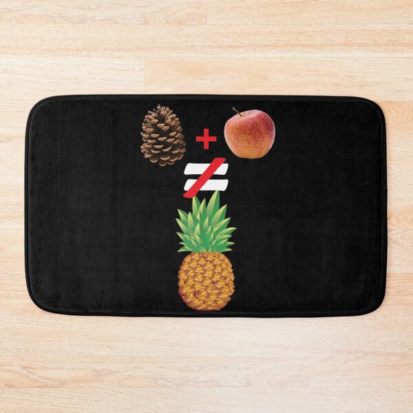 Item preview, Pine Cone Plus Apple Does Not Equal Pineapple - Fruit Summer  designed and sold by KeysTreasures.