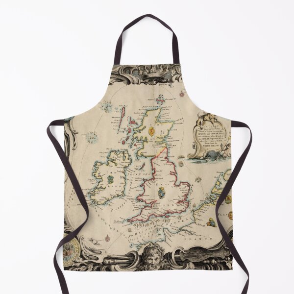 Item preview, Old British Isles Map (1739) Vintage England, Scotland & Ireland Atlas designed and sold by BravuraMedia.