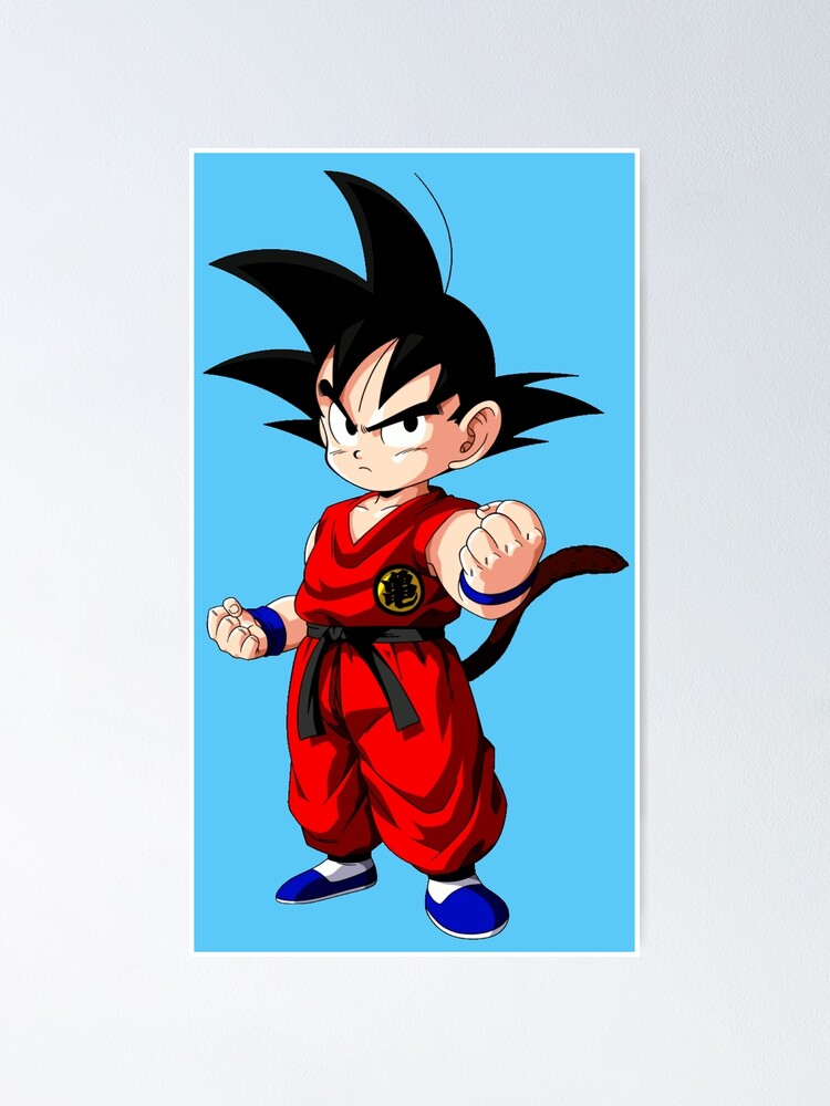 Póster «Goku pequeño - Ropa y pegatinas» de DragonCuarzo | Redbubble