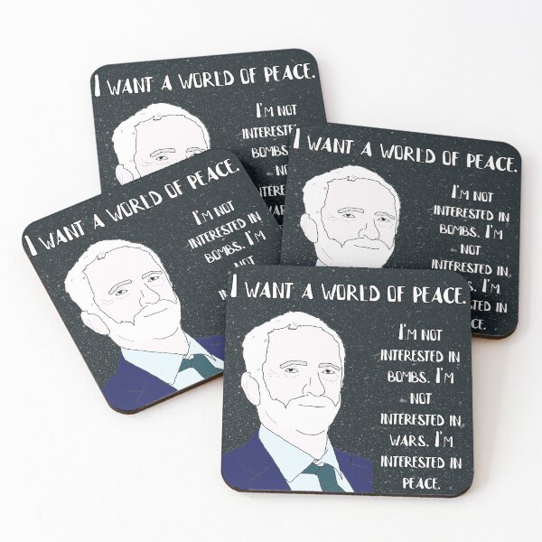 Item preview, Jeremy Corbyn Quote: "World Of Peace" designed and sold by RevolutionInPaint.