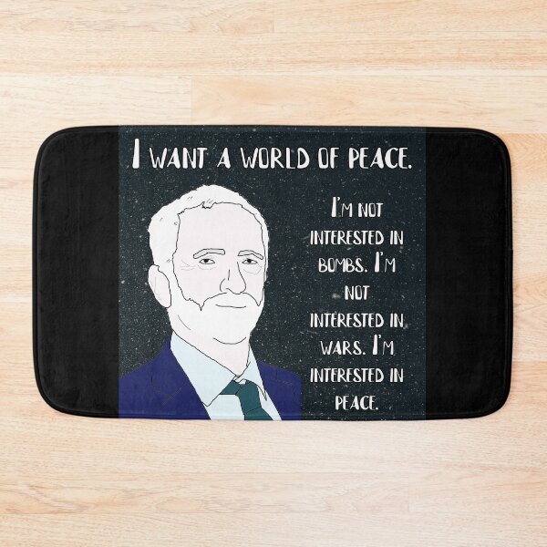 Item preview, Jeremy Corbyn Quote: "World Of Peace" designed and sold by RevolutionInPaint.