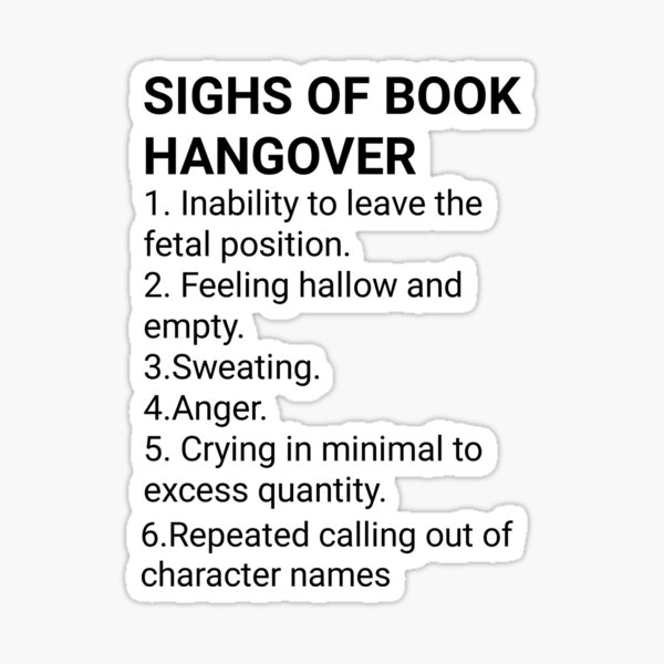 Item preview, Book hangover sighs designed and sold by Tej0711.
