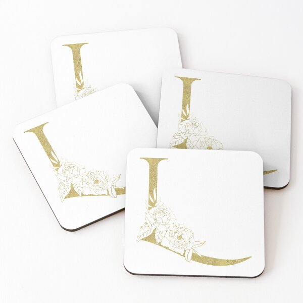 Item preview, Golden Floral Letter L Monogram designed and sold by KarolinaPaz.