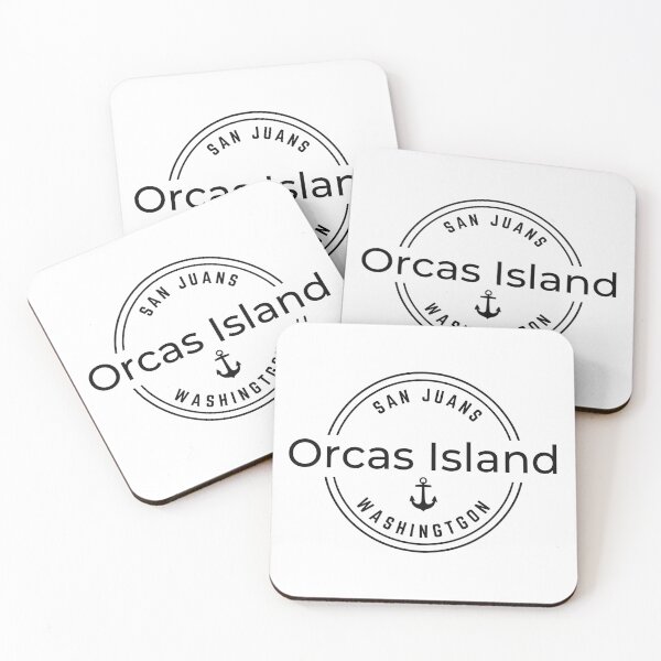 Item preview, Orcas Island Round Logo designed and sold by PeaceLoveAndJoy.