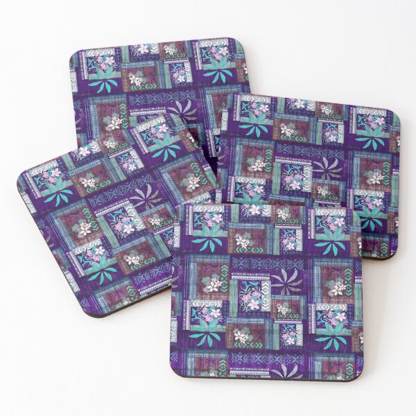 Item preview, Polynesian Tapa Patchwork Art Print  designed and sold by sunnthreads.