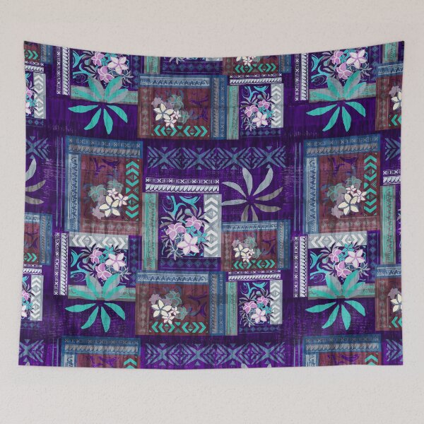 Item preview, Polynesian Tapa Patchwork Art Print  designed and sold by sunnthreads.