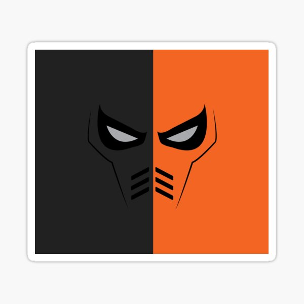 Deathstroke Mask Sticker For Sale By Tee4tech Redbubble 