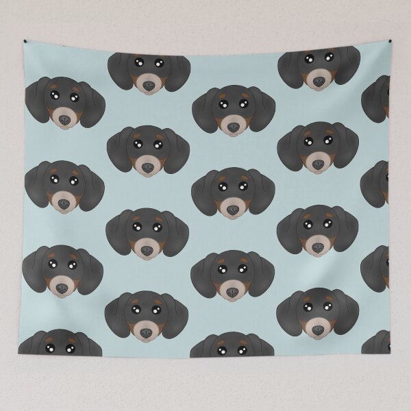 Item preview, Minimalistic Cartoony Short Haired Dachshund Drawing designed and sold by pawtraitdreams.