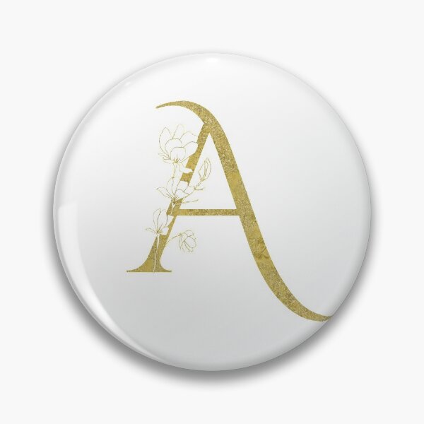 Item preview, Golden Floral Letter A Monogram designed and sold by KarolinaPaz.