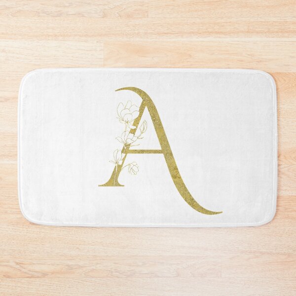 Item preview, Golden Floral Letter A Monogram designed and sold by KarolinaPaz.