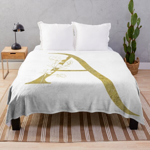 Item preview, Golden Floral Letter A Monogram designed and sold by KarolinaPaz.