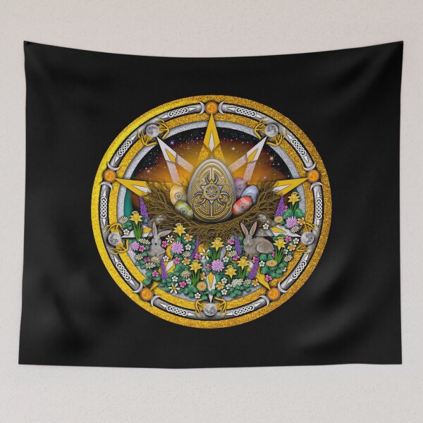 Item preview, Sabbat Pentacle for Ostara the Spring Equinox designed and sold by Naumaddic Arts.