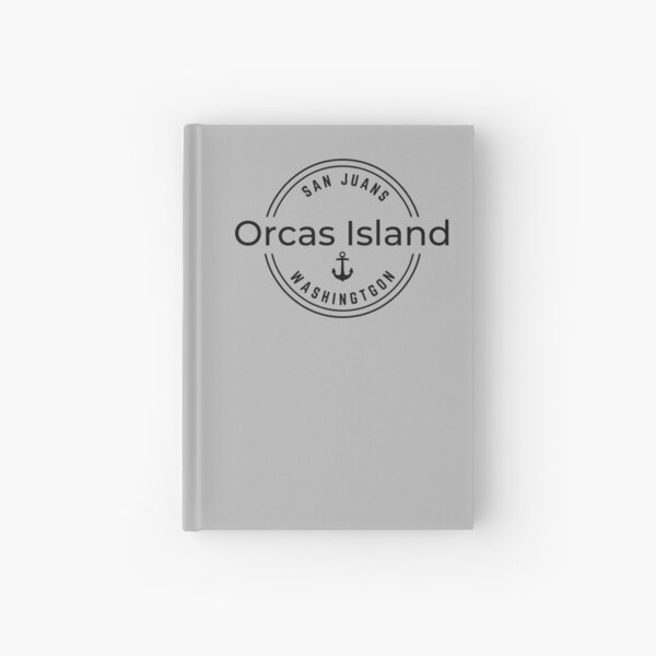 Item preview, Orcas Island Round Logo on Grey designed and sold by PeaceLoveAndJoy.