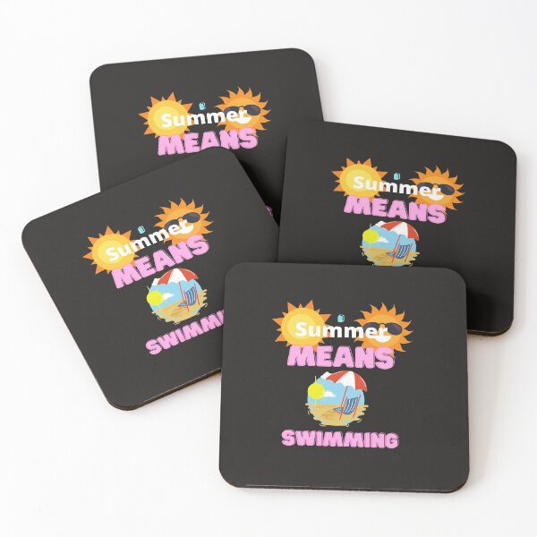 Item preview, summer means swimming t-shirt designed and sold by smart Mahdi.
