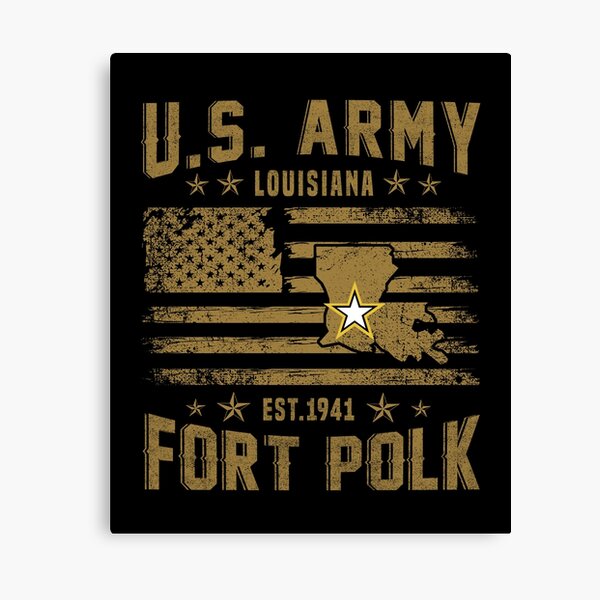 US Army Fort Polk Louisiana Canvas Print
