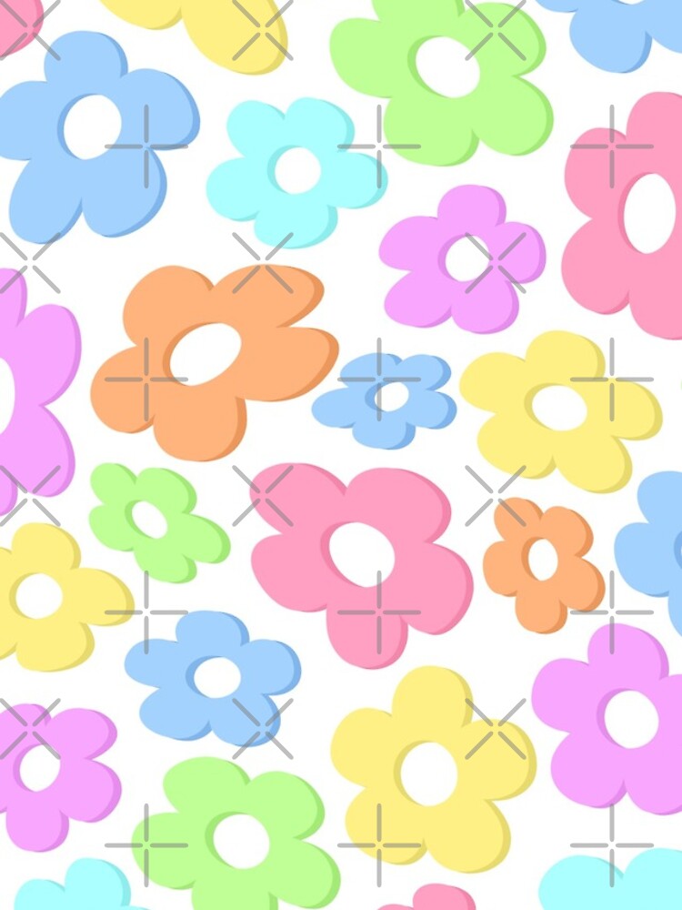 Thumbnail 4 of 4, iPhone Case, groovy drippy flowers designed and sold by Pastel-PaletteD.
