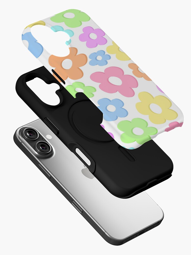 Thumbnail 2 of 4, iPhone Case, groovy drippy flowers designed and sold by Pastel-PaletteD.