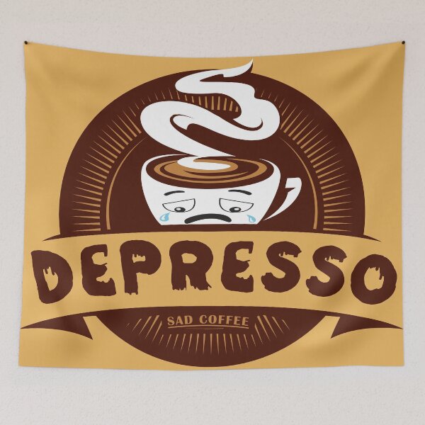 Item preview, Depresso Sad Coffee designed and sold by zakariadesigner.