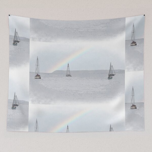Item preview, Four Sailboats On Bellingham Bay designed and sold by KirtTisdale.