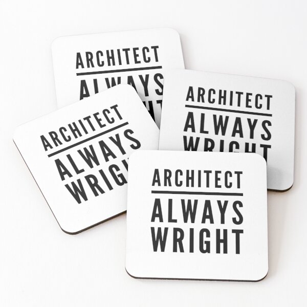 Item preview, Architects are always Wright or right? - Architect quotes designed and sold by SLGA-Designs.