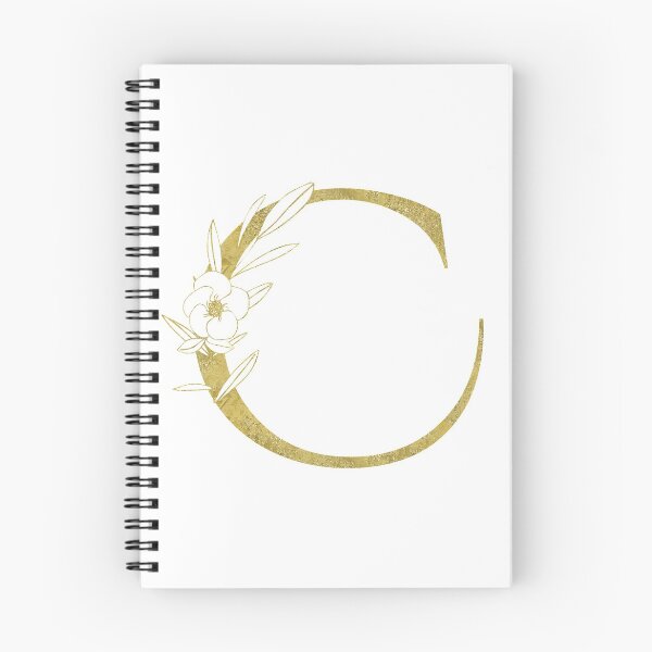 Item preview, Golden Floral Letter C Monogram designed and sold by KarolinaPaz.